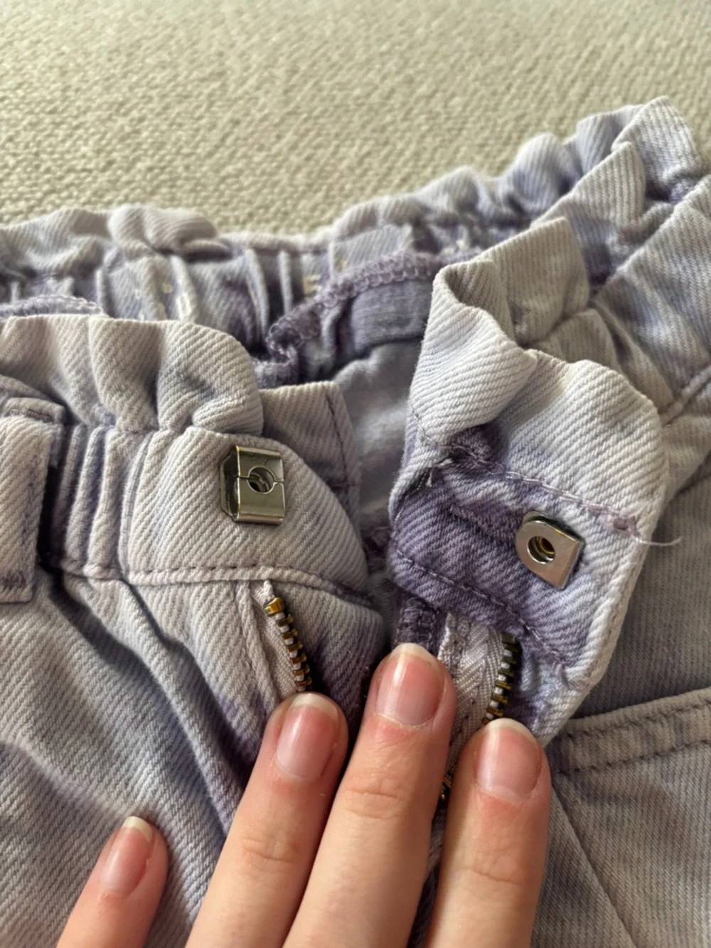 Gap Kids Purple Horseshoe Barrel Jeans Size 5T
